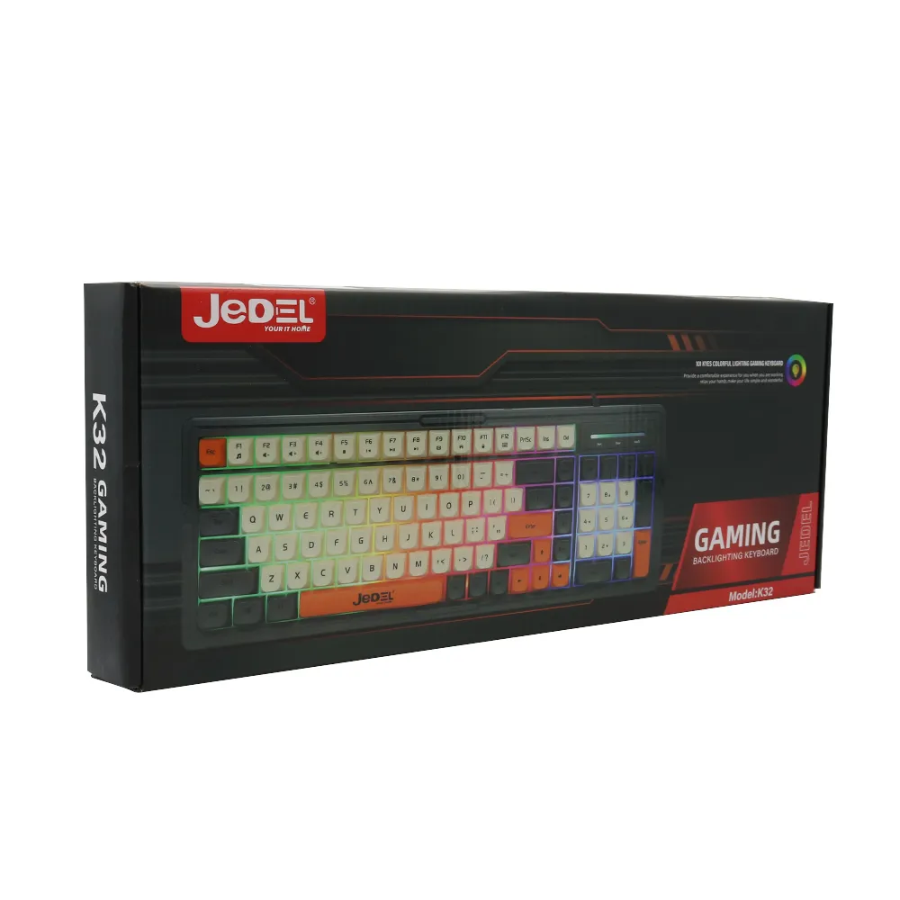 Tastatura gejmerska LED Light Keyboard K32 crna JEDEL