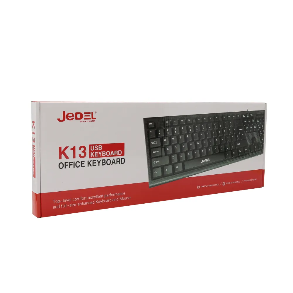 Tastatura kancelarijska K13 crna JEDEL