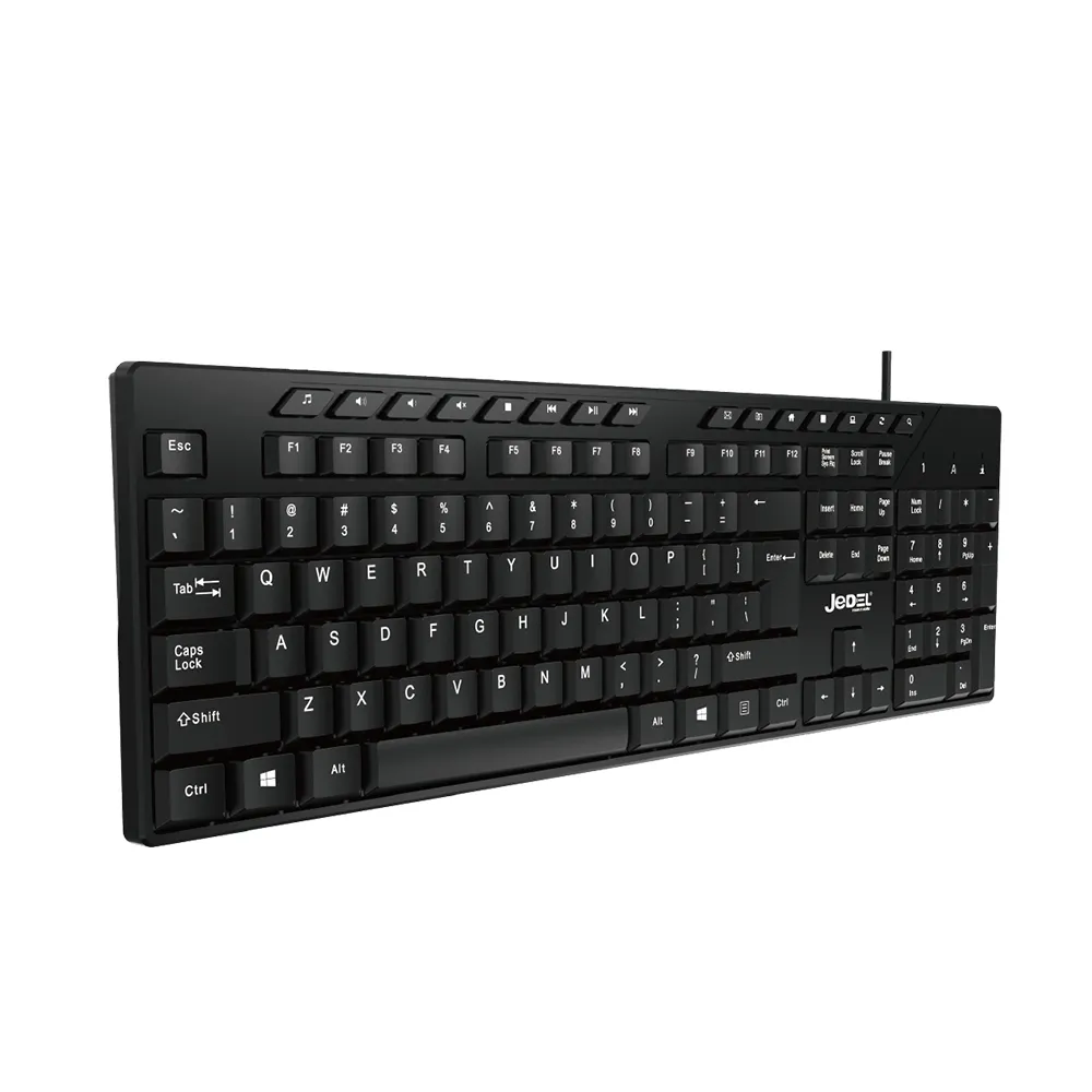 Tastatura kancelarijska K519 crna JEDEL