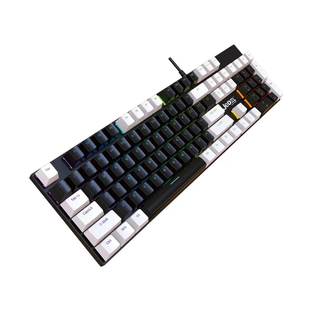 Tastatura mehanicka KL-95D crno-bela JEDEL