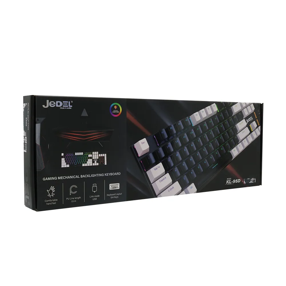 Tastatura mehanicka KL-95D crno-siva JEDEL