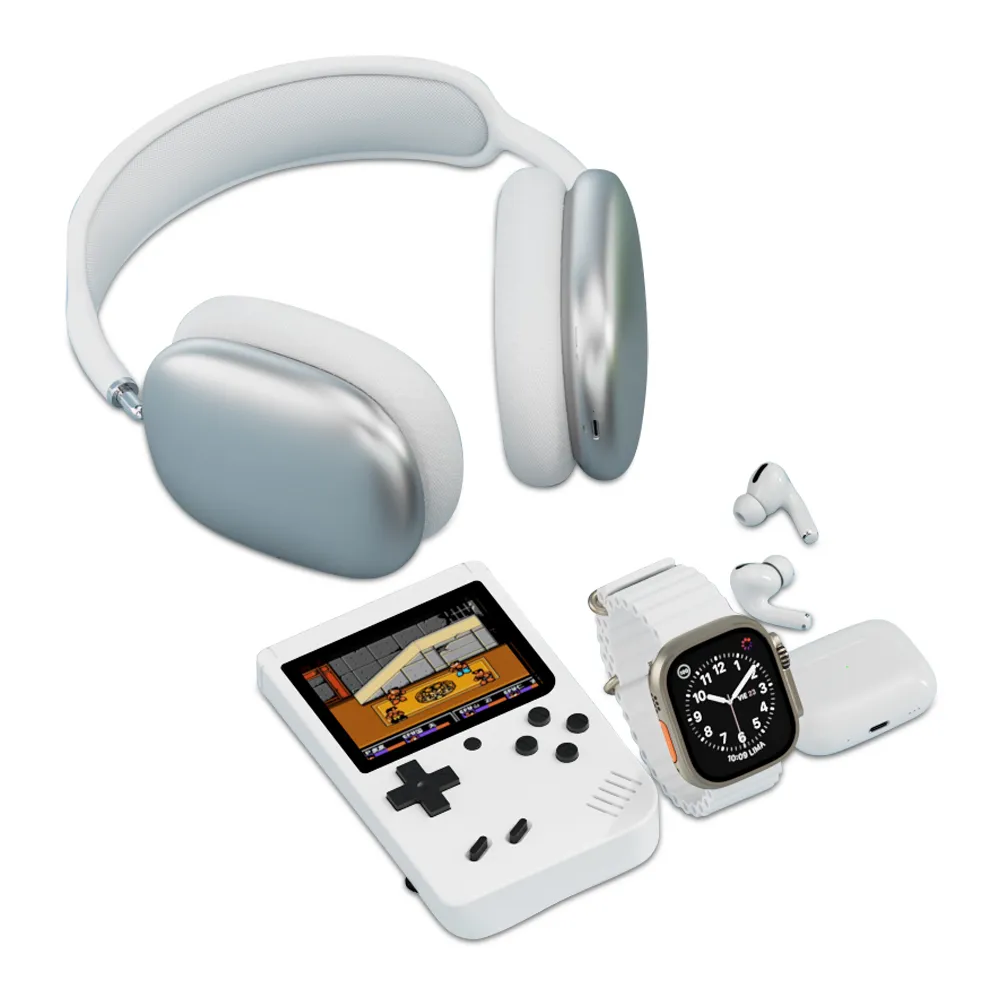 KARLER BASS K13-Combo set (smart watch, konzola, TWS / AirPods Max Bluetooth slusalice ) bela