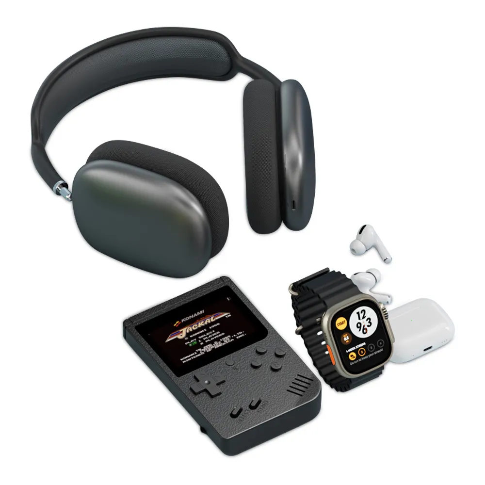 KARLER BASS K13-Combo set (smart watch, konzola, TWS / AirPods Max Bluetooth slusalice ) crna