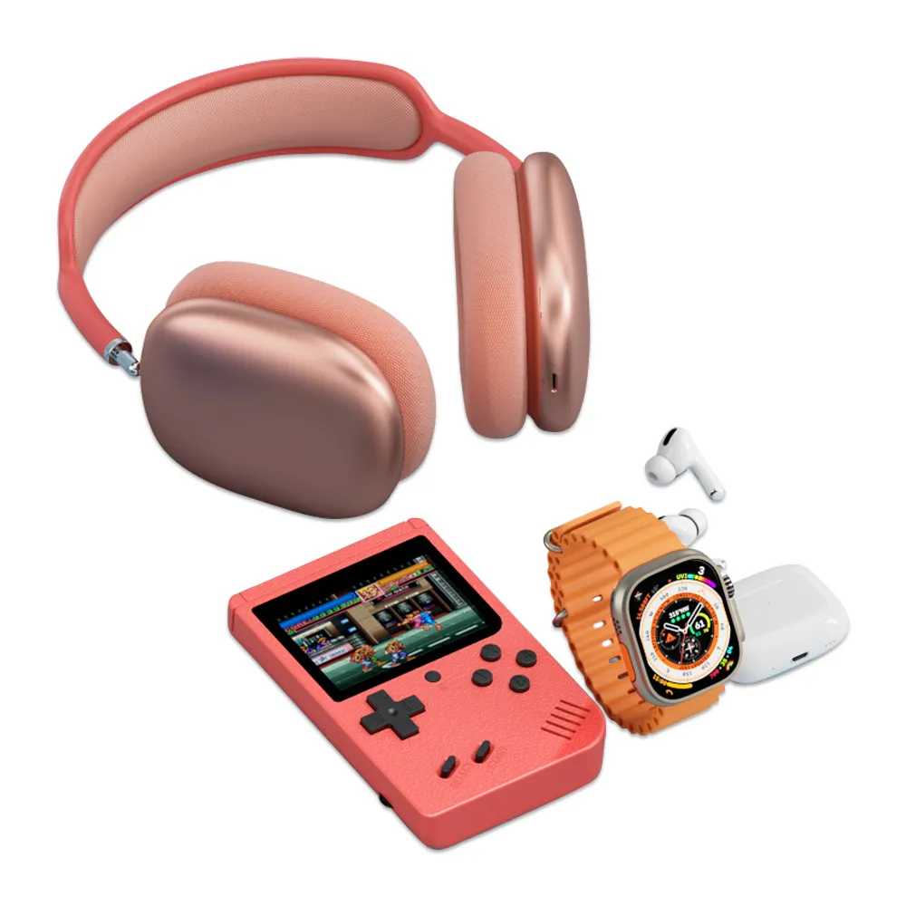 KARLER BASS K13-Combo set (smart watch, konzola, TWS / AirPods Max Bluetooth slusalice ) pink