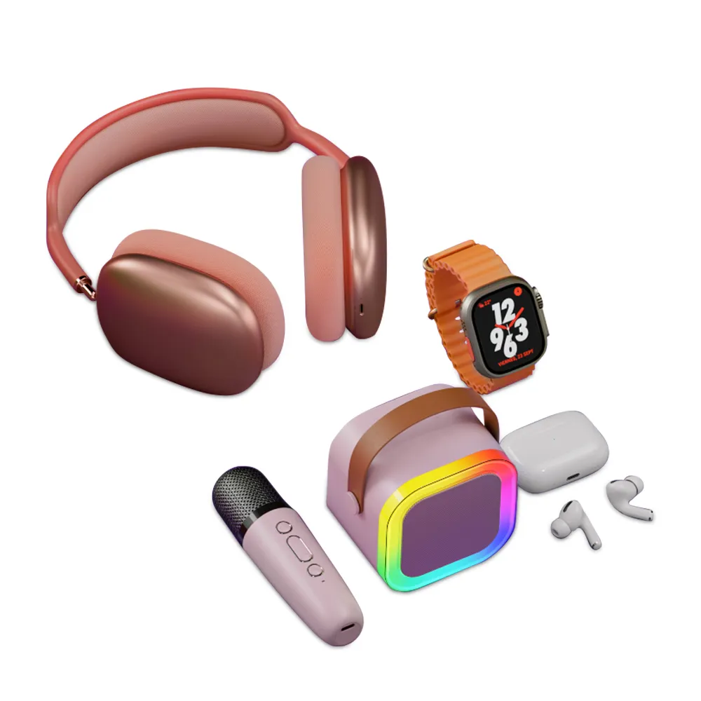 KARLER BASS K16-Combo set (smart watch, zvucnik, Slusalice Bluetooth) pink