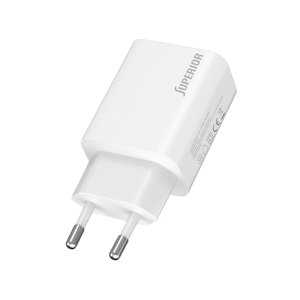Kuciste punjaca Superior SU-P103 Super Fast PD 25W 3A Type C belo (CERT)