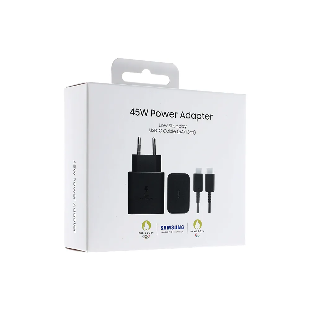 Samsung kucni punjac PD 45W sa kablom 5A crni EP-T4511-XBE FULL ORG