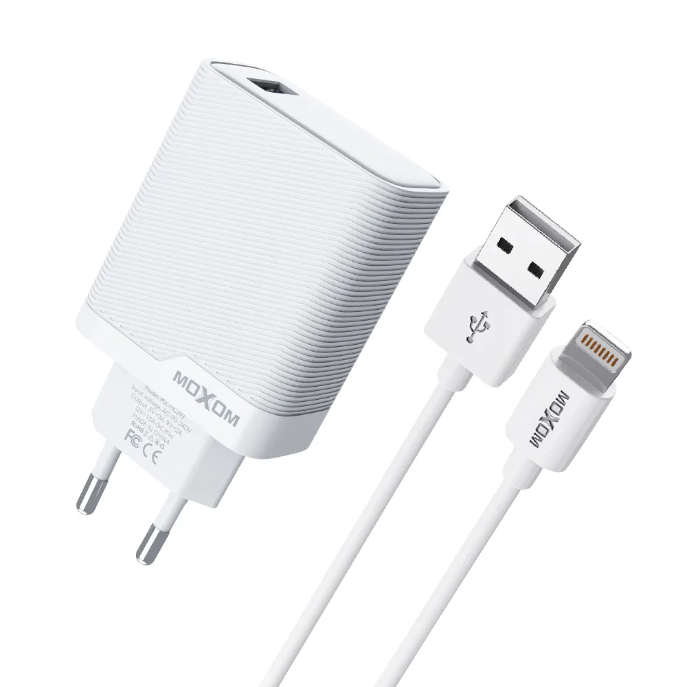 Kucni punjac Moxom MX-HC292 USB type C na lightning 18W beli