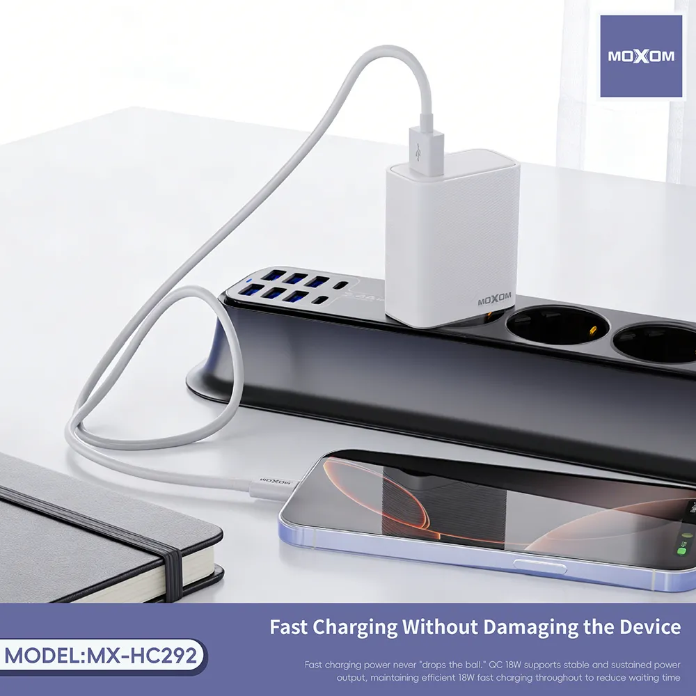 Kucni punjac Moxom MX-HC292 USB type C na lightning 18W beli