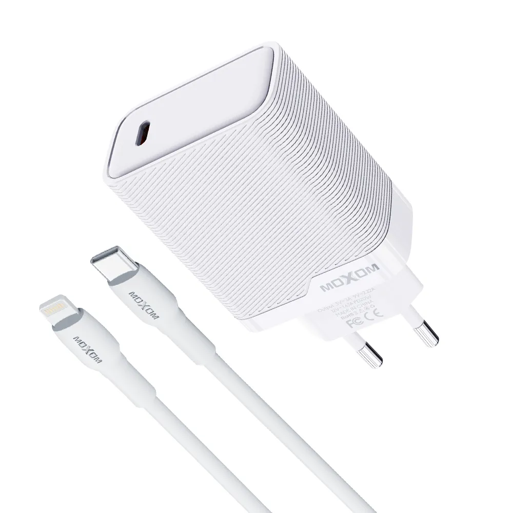 Kucni punjac Moxom MX-HC293 20W Type-C na Lightning beli