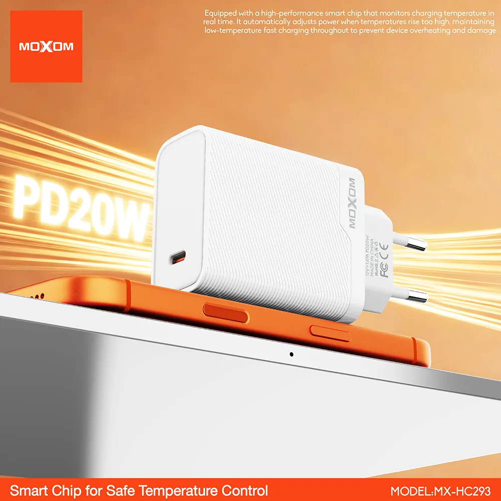 Kucni punjac Moxom MX-HC293 20W Type-C na Lightning beli