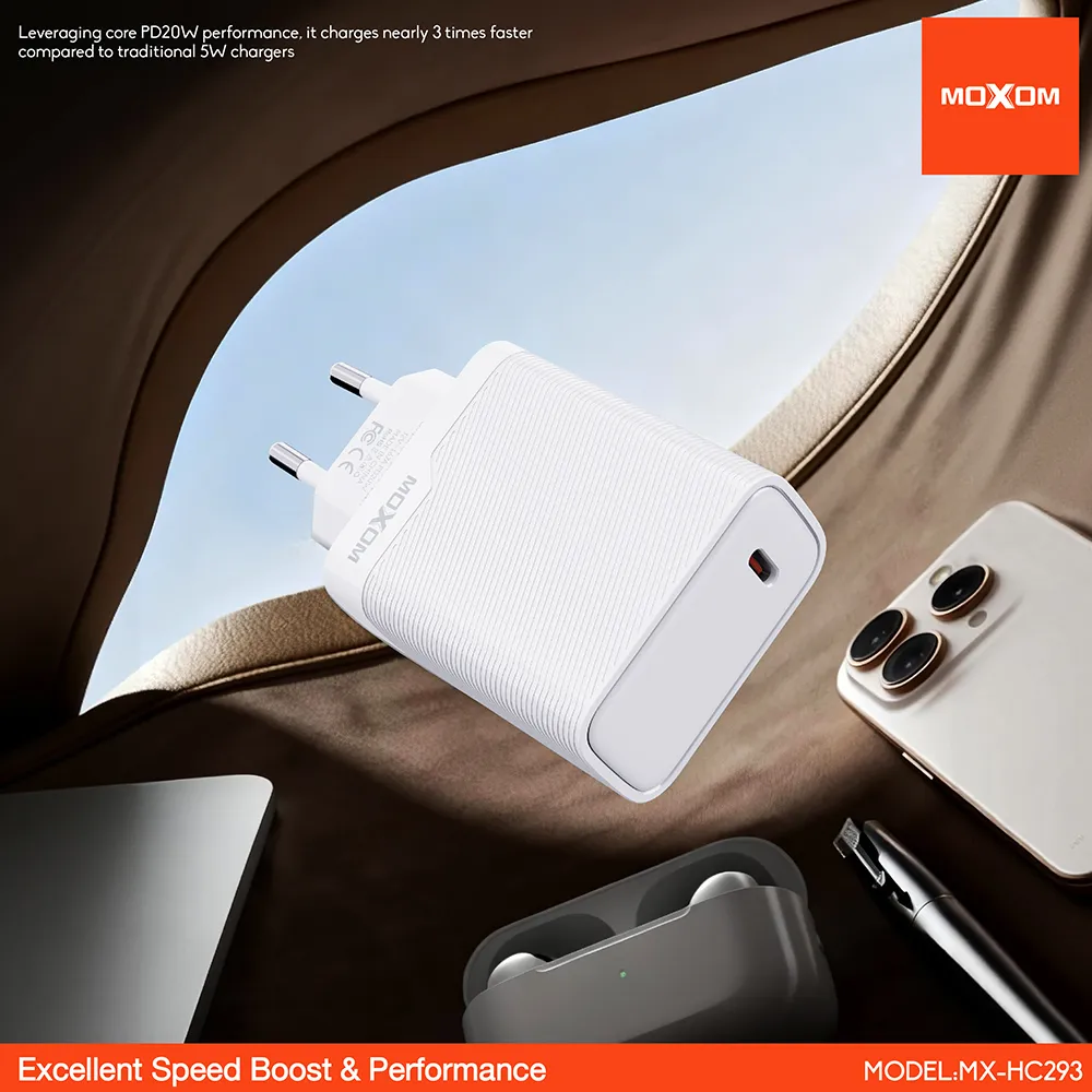 Kucni punjac Moxom MX-HC293 20W Type-C na Lightning beli