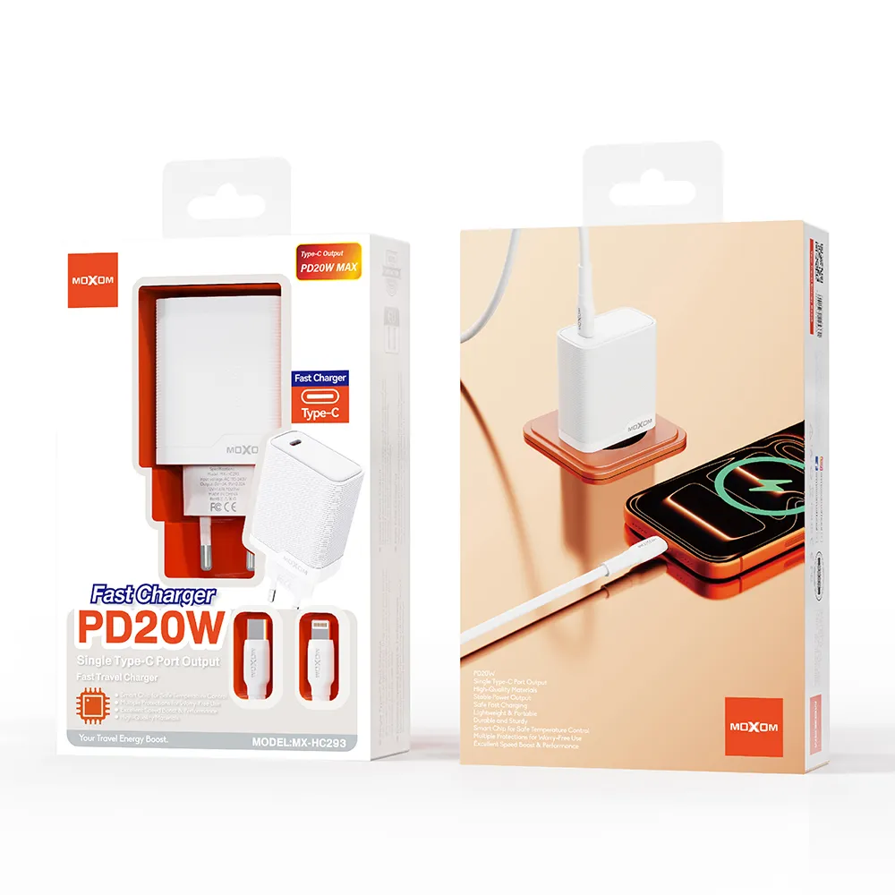 Kucni punjac Moxom MX-HC293 20W Type-C na Lightning beli