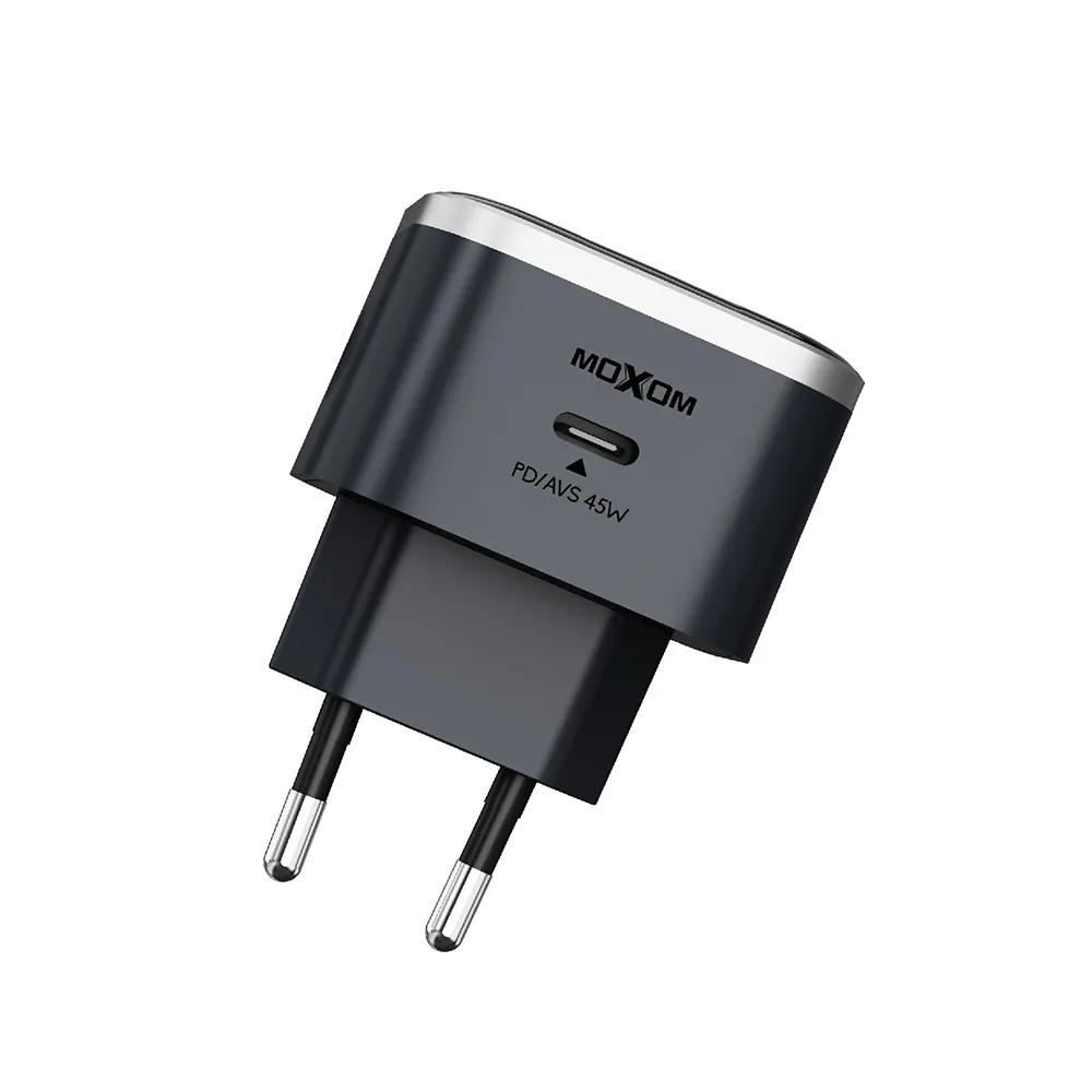 Kucni punjac Moxom MX-HC344 PD 45W Type-C na Type-C crni