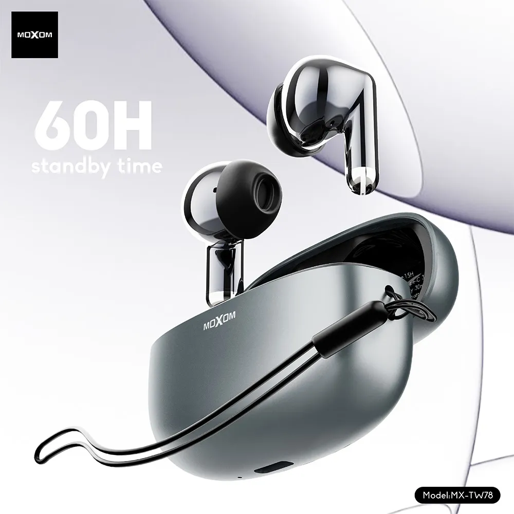 Slusalice bluetooth Moxom MX-TW78 AI prevodilac srebrne