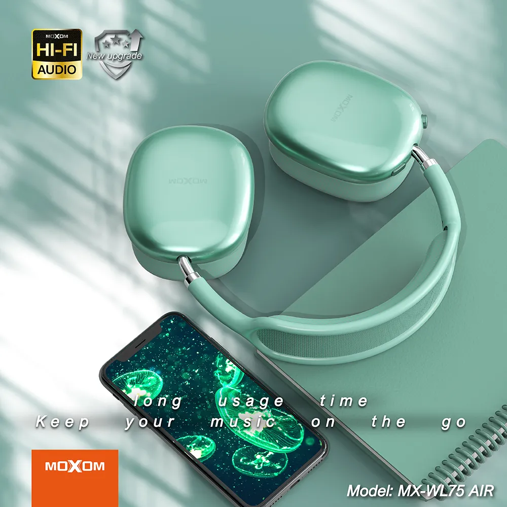 Slusalice bluetooth Moxom MX-WL75 AIR zelene