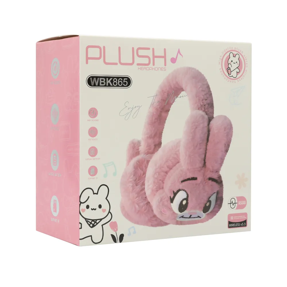 Slusalice BT PLUSH WBK865 plave