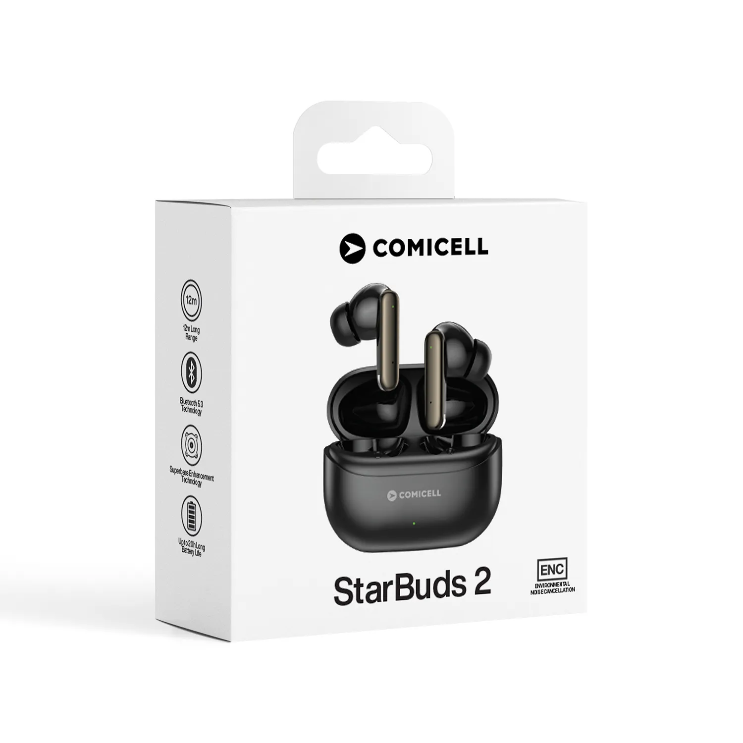 Slusalice Bluetooth Comicell StarBuds 2 crne