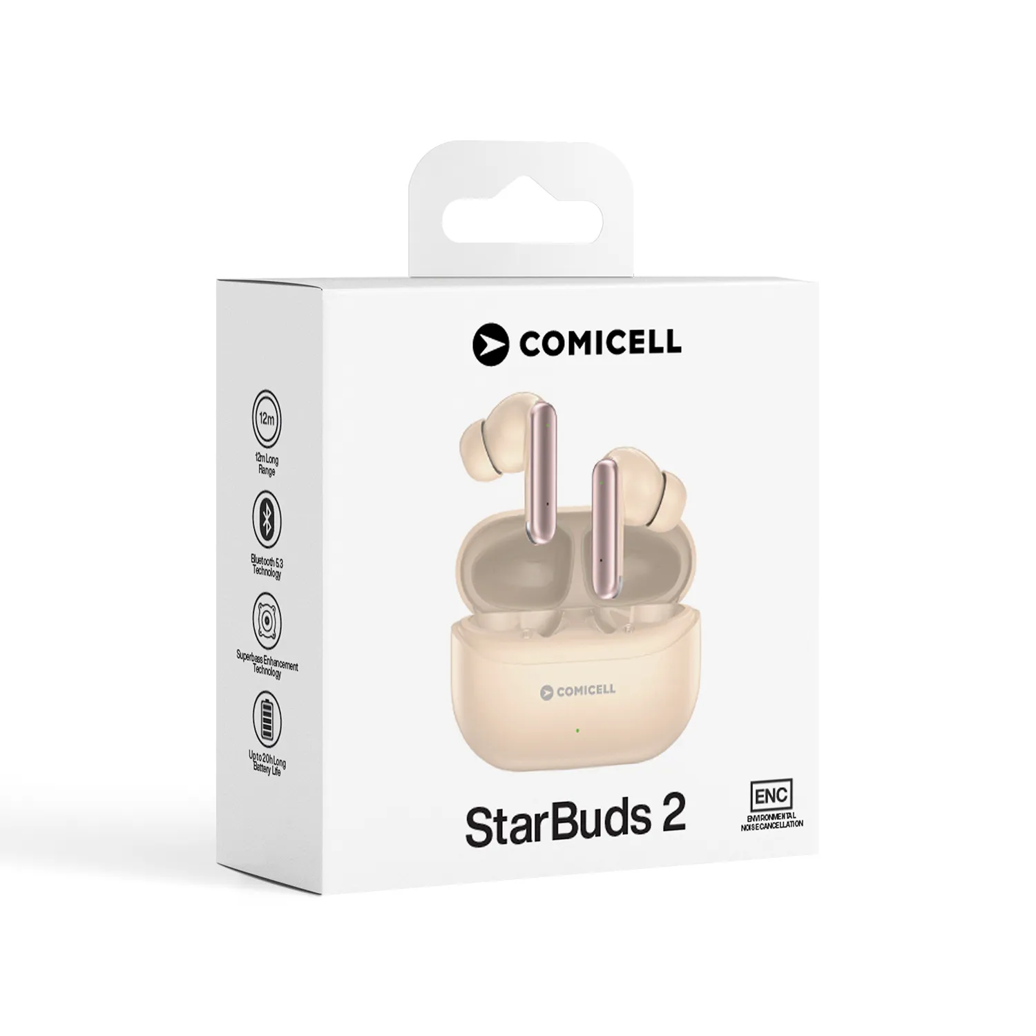 Slusalice Bluetooth Comicell StarBuds 2 roze