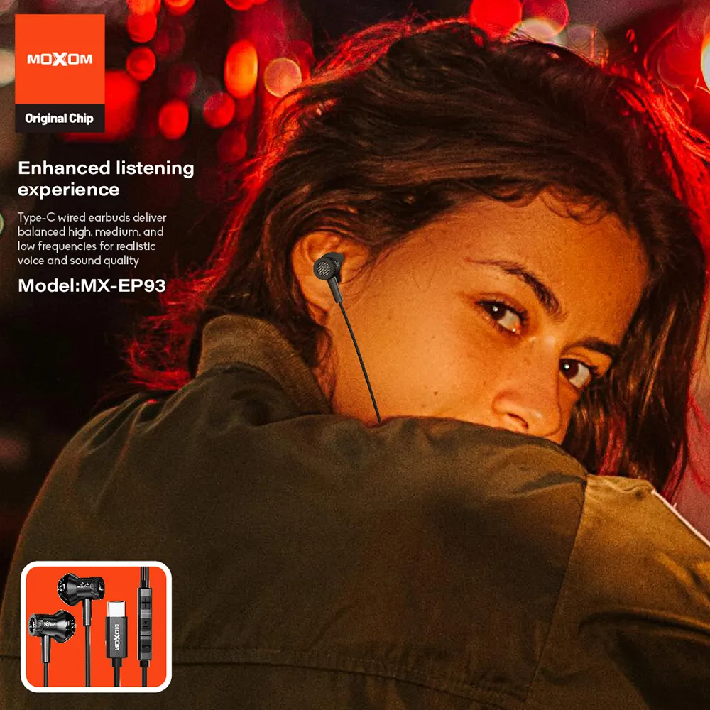 Slusalice Moxom MX-EP93 Type-C crni
