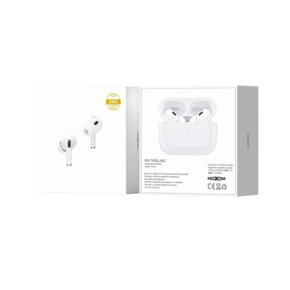 Slusalice bluetooth Moxom MX-TW94 ANC bele