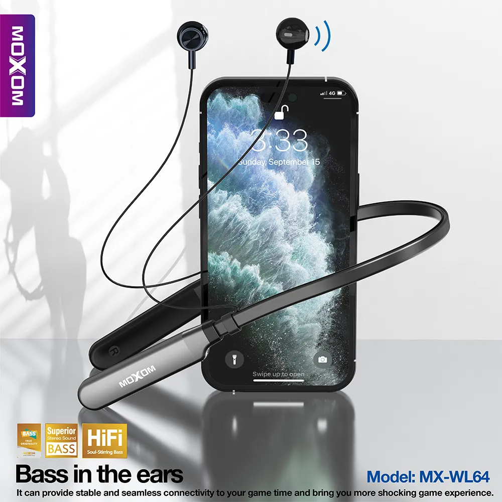 Slusalice Bluetooth sportske Moxom MX-WL64 crne