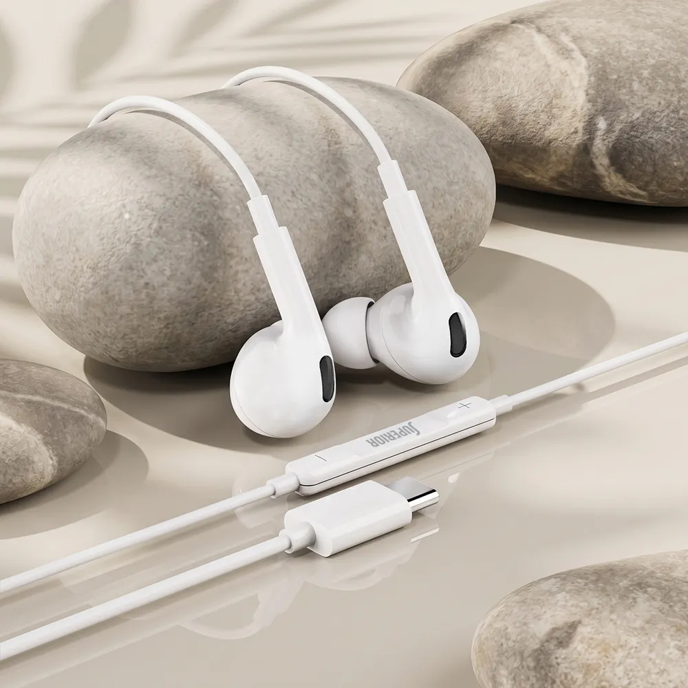 Handsfree slusalice Superior Pods CO-PRO3 Type-C bele