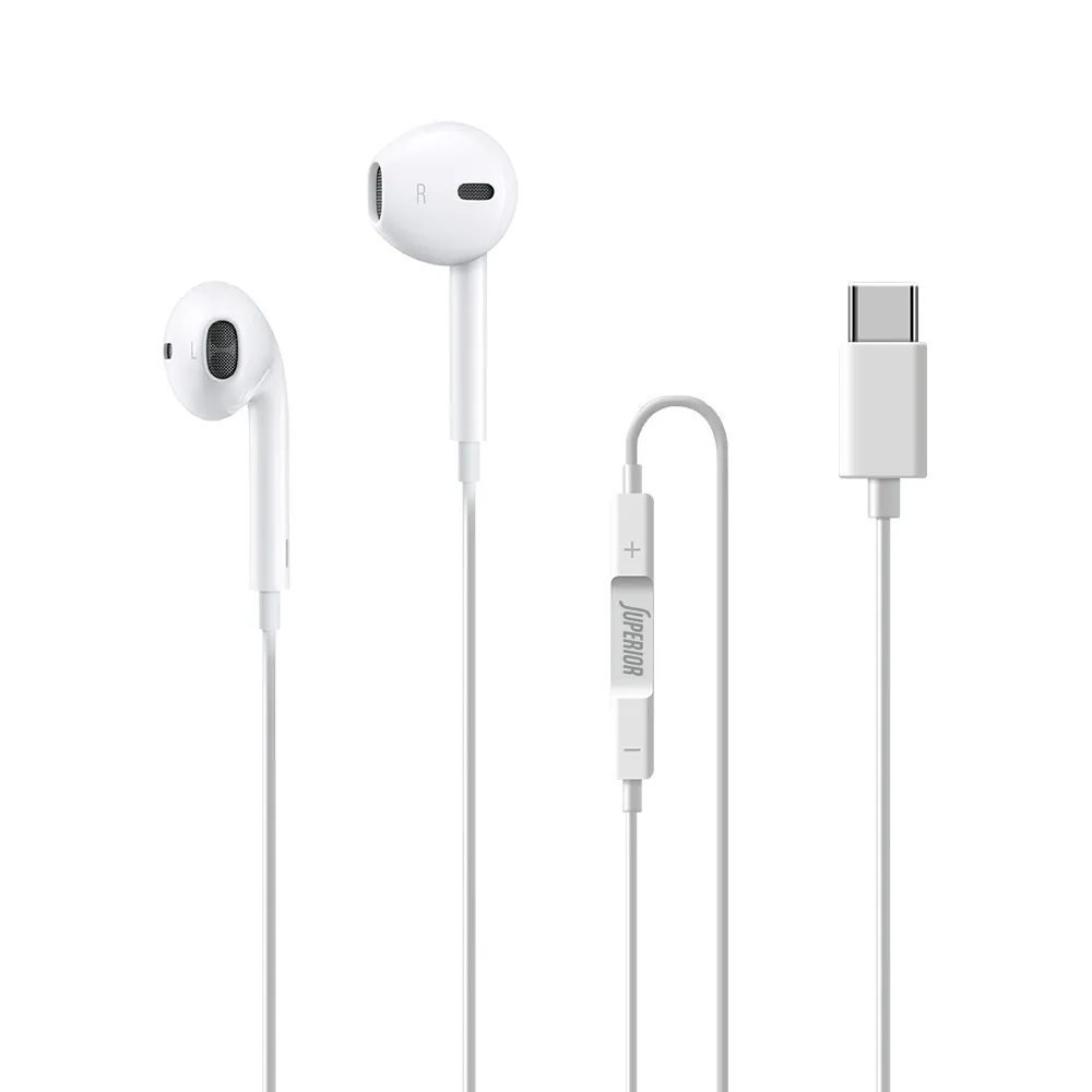 Handsfree slusalice Superior Classic CO-i12 Type-C bele