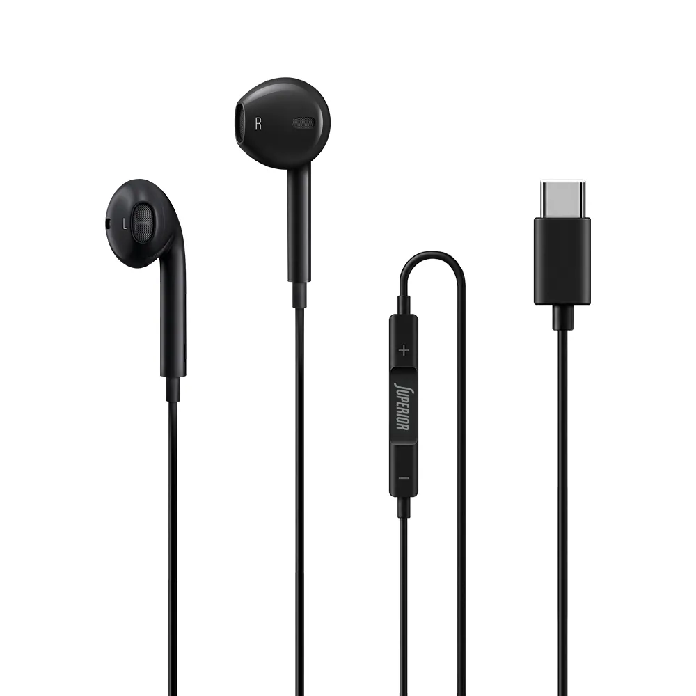 Handsfree slusalice Superior Classic CO-i12 Type-C crne