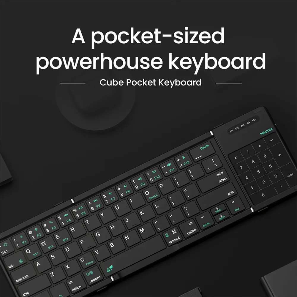 Tastatura sklopiva Nillkin Cube crna
