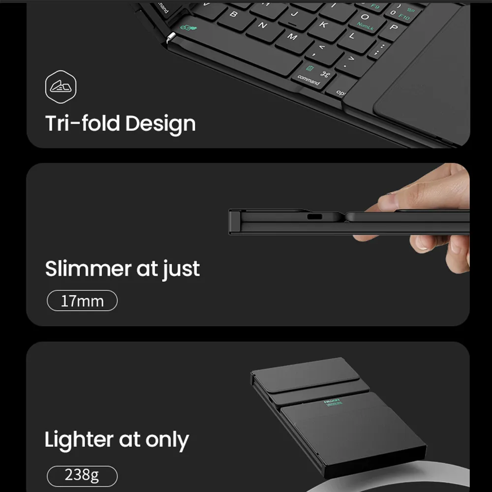 Tastatura sklopiva Nillkin Cube crna