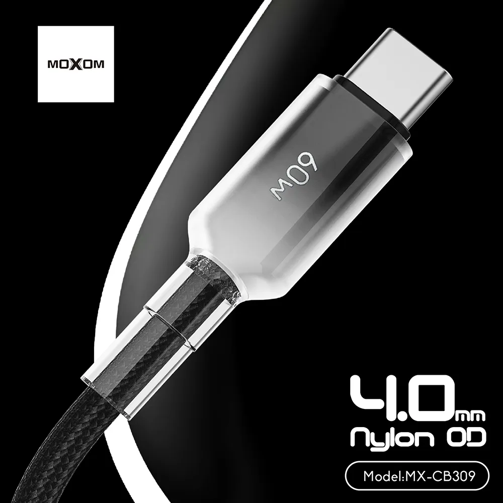 USB data kabal Moxom MX-CB309 Type C na Type C PD 60W 1m zlatni