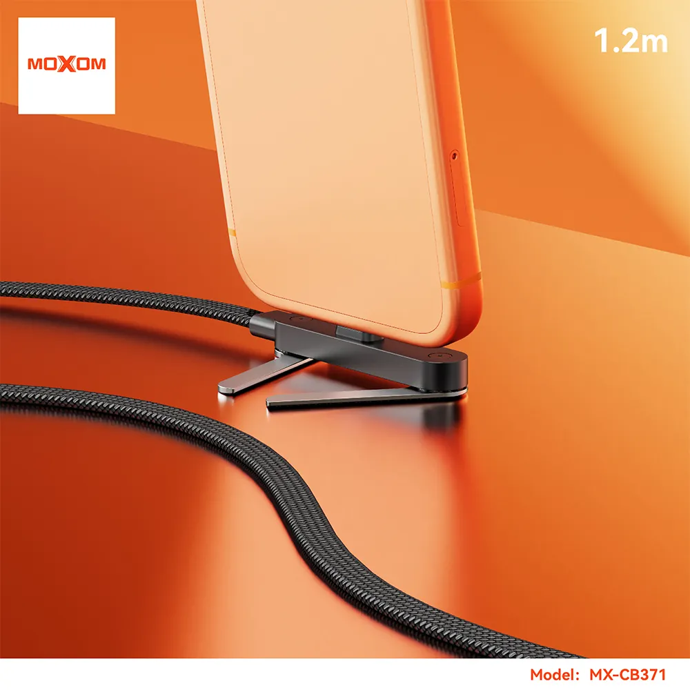 USB data kabal Moxom MX-CB371 60W Type C na Type C 1.2m crni