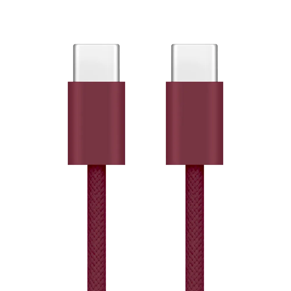 USB data kabal za iPhone 18 Pro/18 Pro Max Type C na Type C 60W 1m dark cherry
