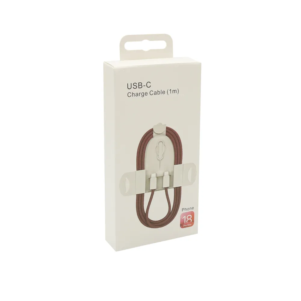 USB data kabal za iPhone 18 Pro/18 Pro Max Type C na Type C 60W 1m dark cherry