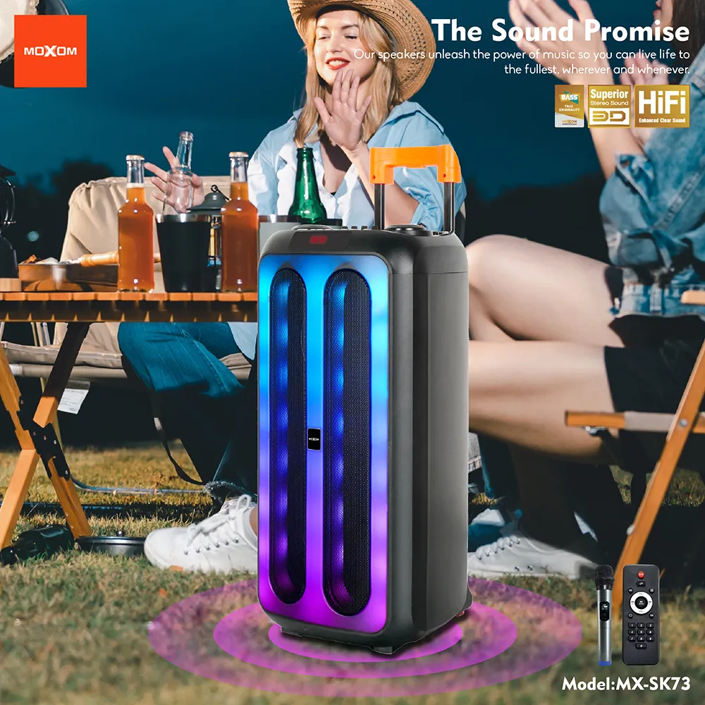 Zvucnik bluetooth Moxom MX-SK73 40W sa mikrofonom crni