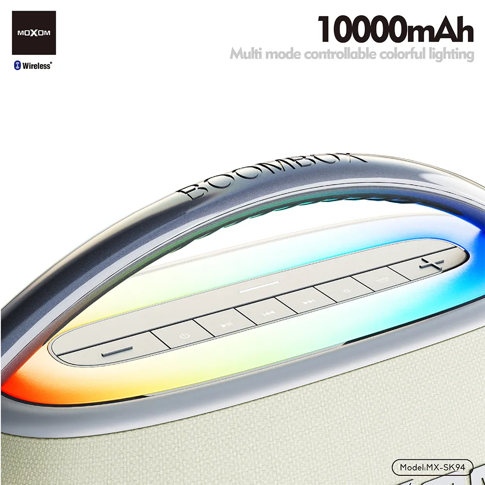 Zvucnik bluetooth Moxom MX-SK94 80W sa mikrofonom sivi