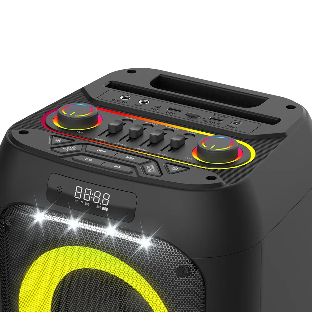 Zvucnik bluetooth BKK K6501D sa dva mikrofona crni