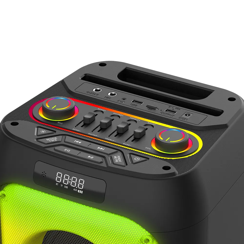 Zvucnik bluetooth BKK K6505D sa dva mikrofona crni