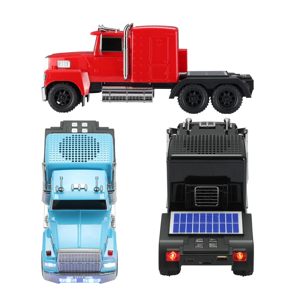 Zvucnik bluetooth WS-693 sa solarnim punjenjem kamion crni