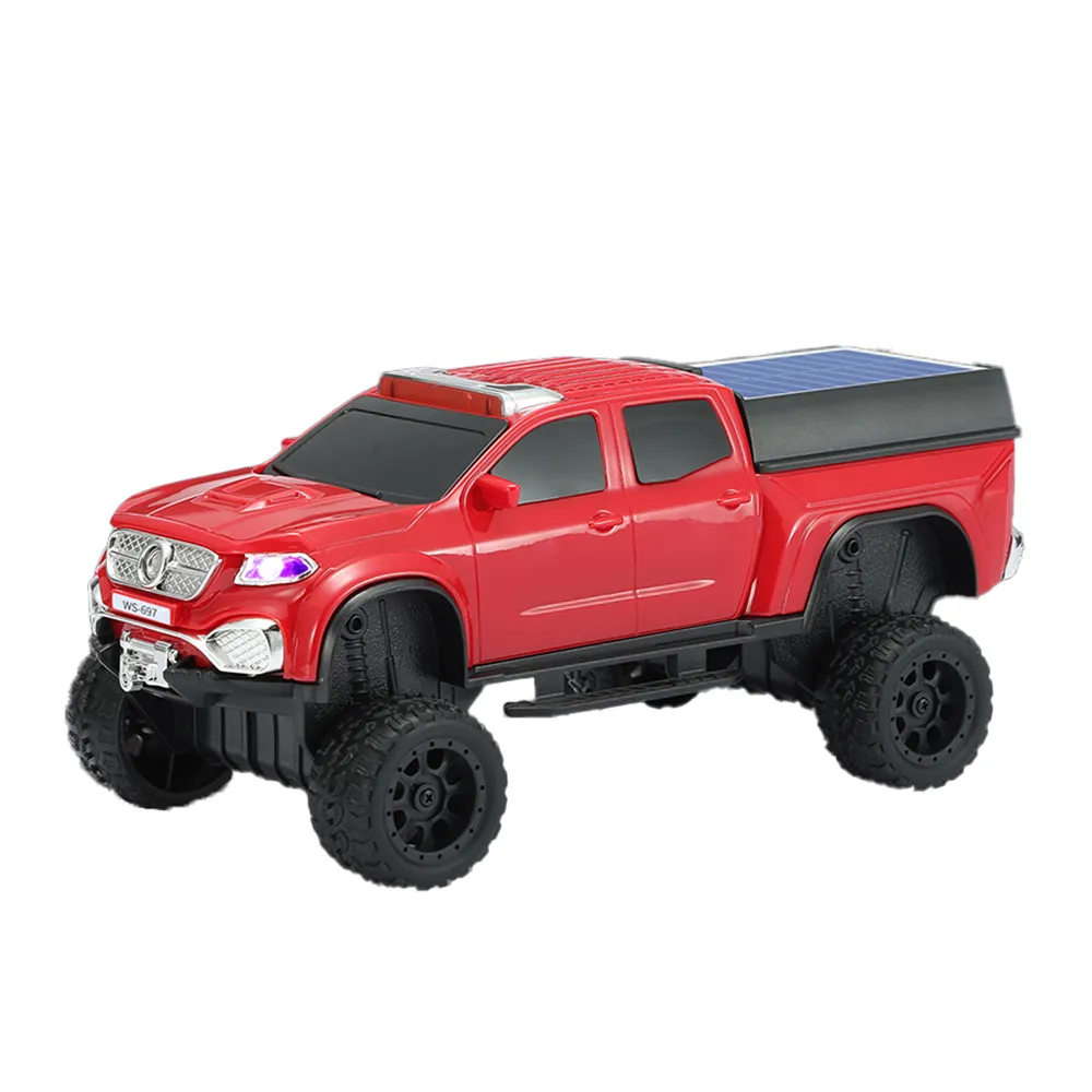 Zvucnik bluetooth WS-697 sa solarnim punjenjem auto crveni