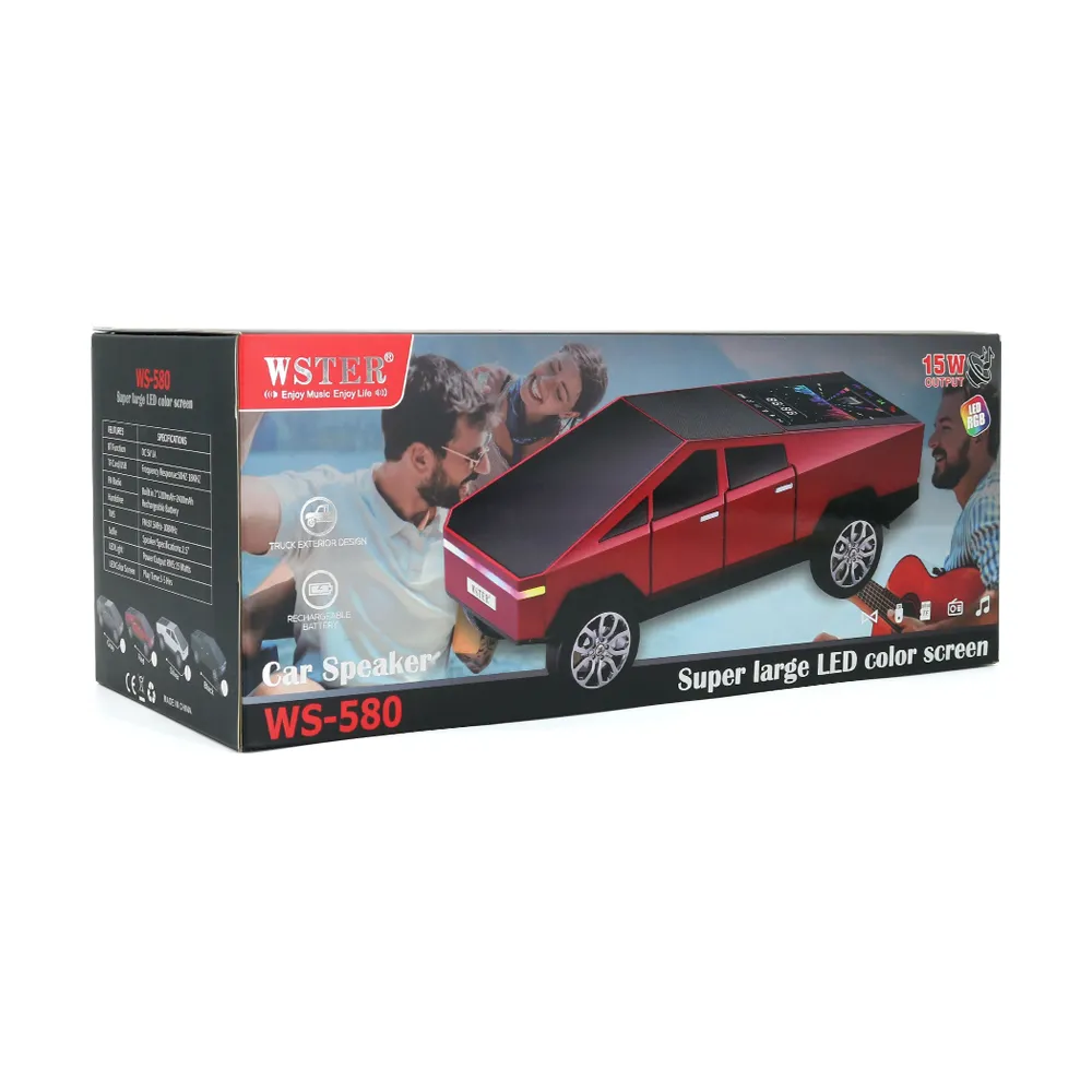 Zvucnik bluetooth WS-580 auto sivi