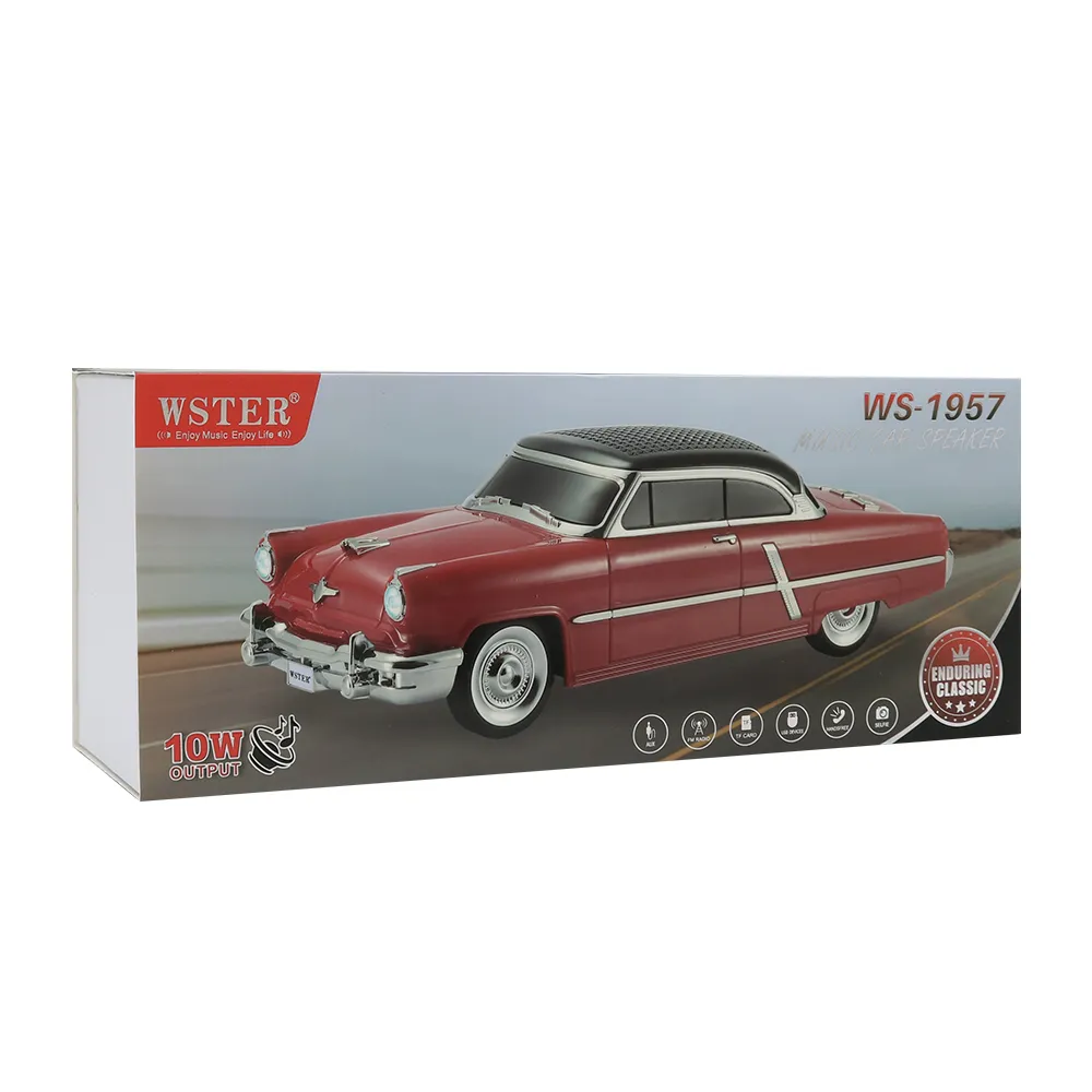 Zvucnik bluetooth WS-1957 auto crveni