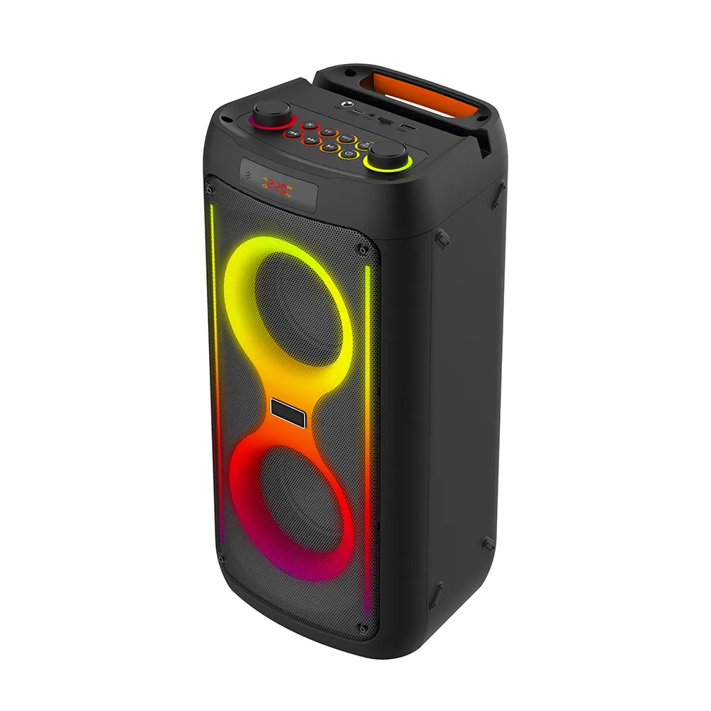 Zvucnik Bluetooth S-111 FLIP double 4inch sa mikrofonom crni