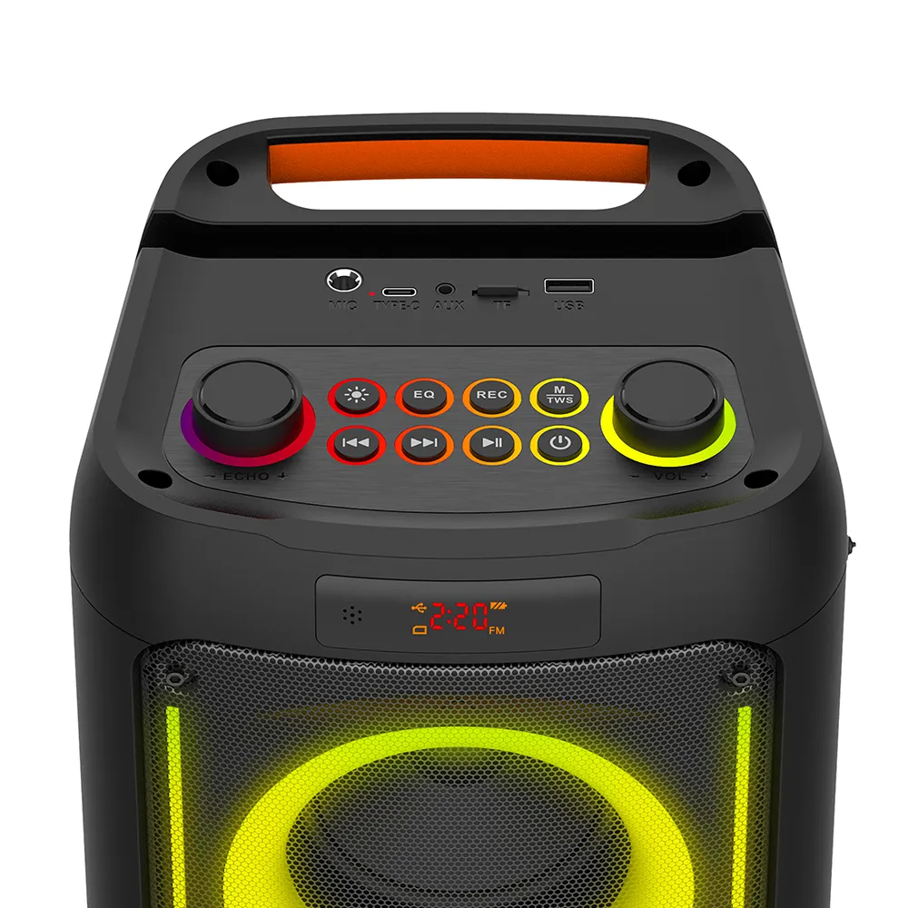 Zvucnik Bluetooth S-111 FLIP double 4inch sa mikrofonom crni