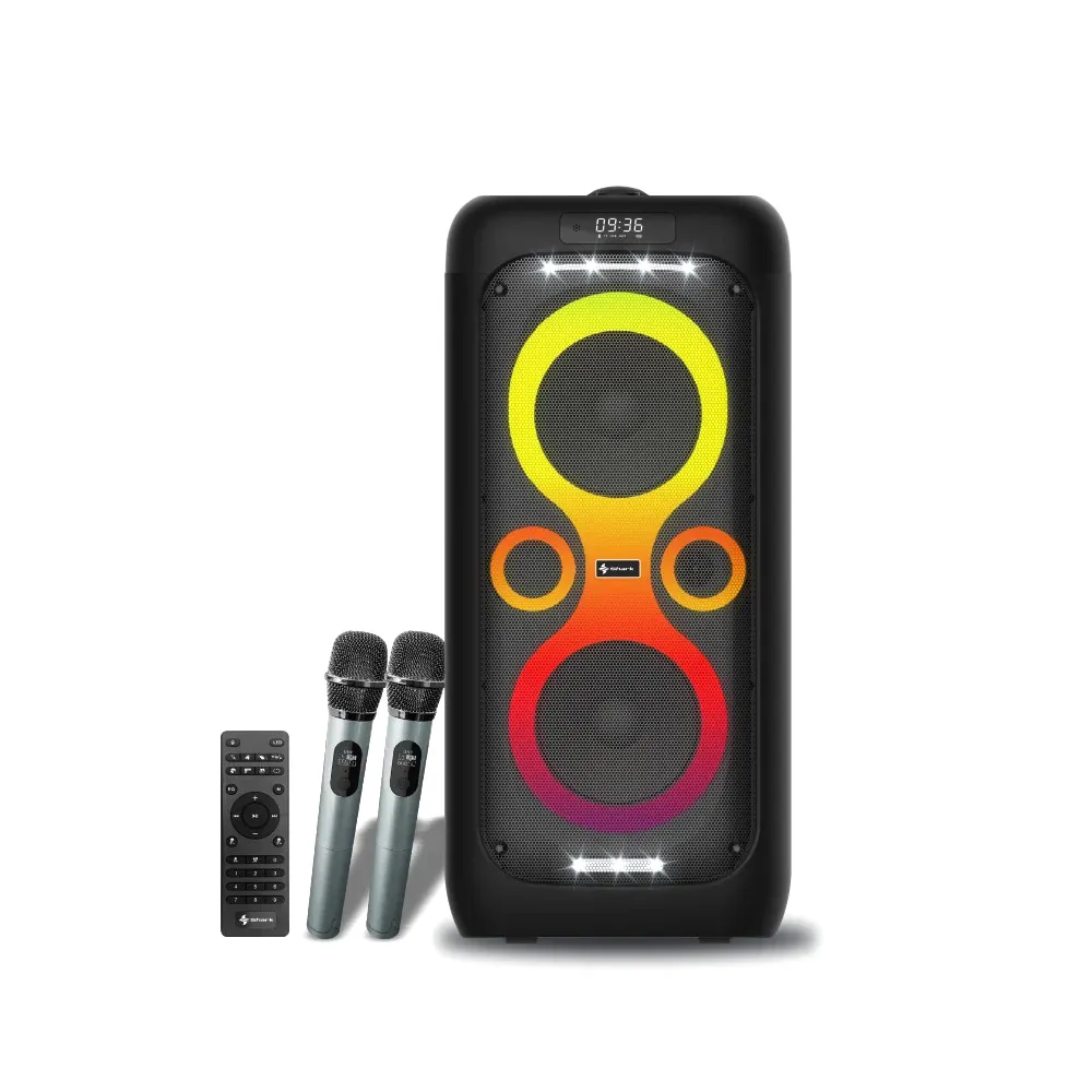 Zvucnik Bluetooth S-222 SONIC PRO double 6.5inch sa dva mikrofona crni