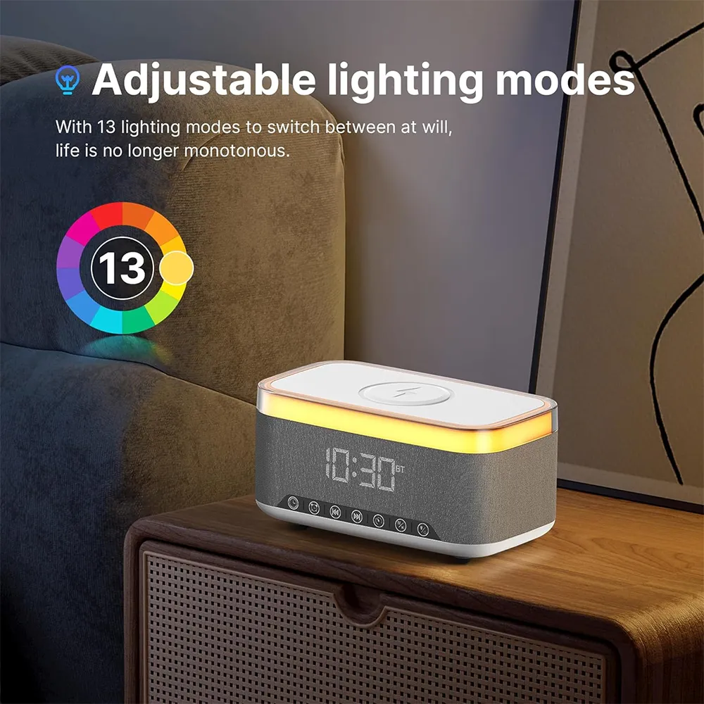 Zvucnik bluetooth + Bezicni punjac MagSafe BT RGB SA-148 sivi JEDEL