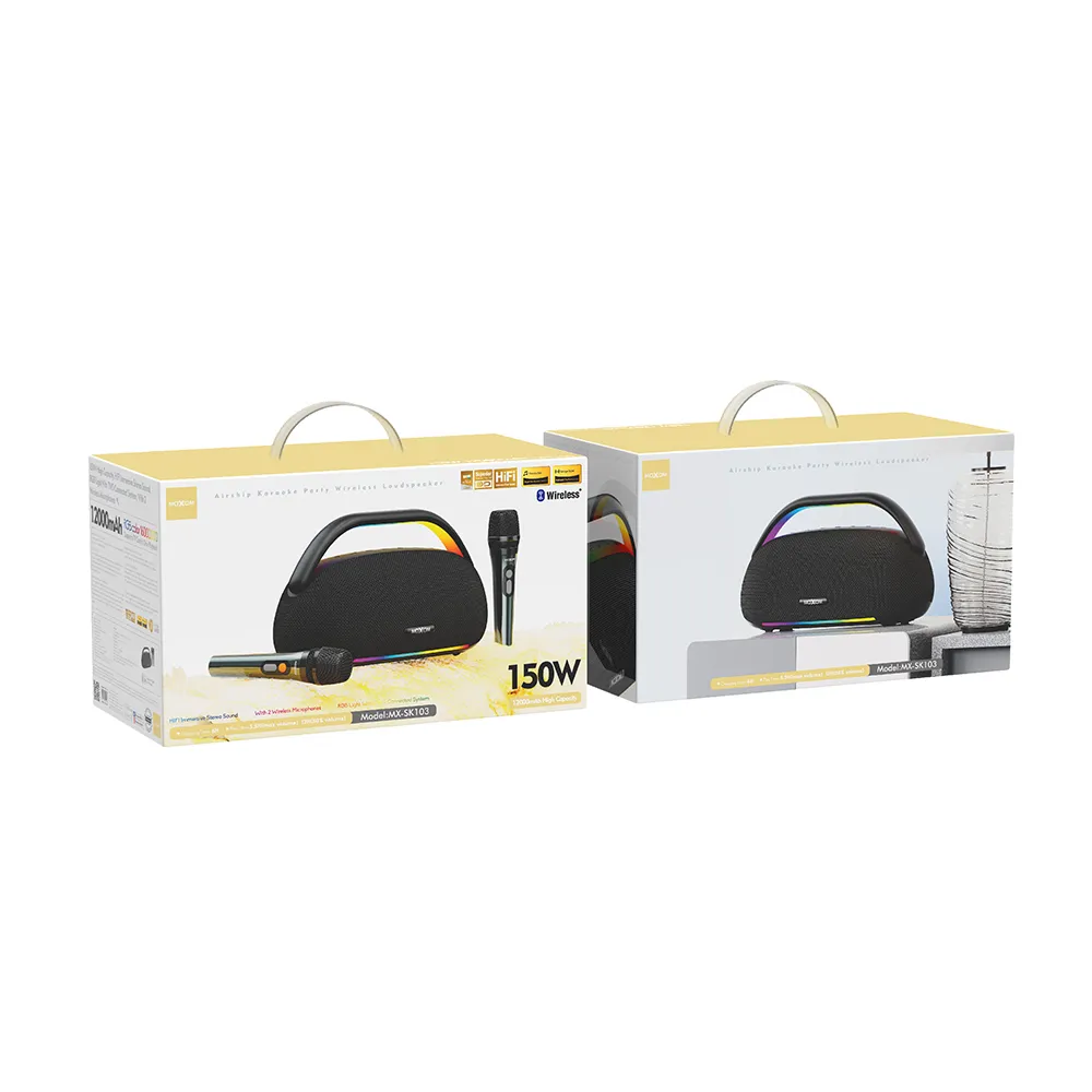 Zvucnik bluetooth Moxom MX-SK103 sa dva mikrofona crni