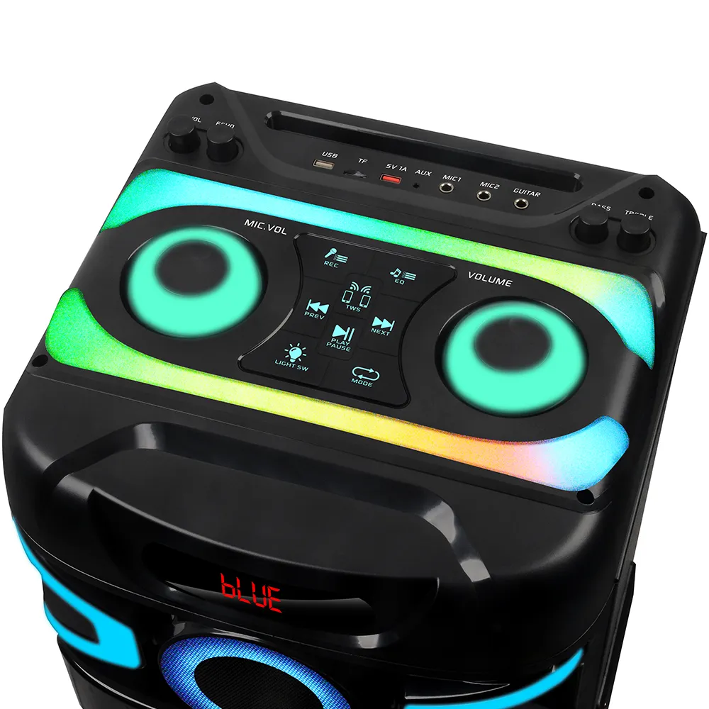 Zvucnik bluetooth NDR-M22003 100W 2*12 inca sa dva mikrofona crni