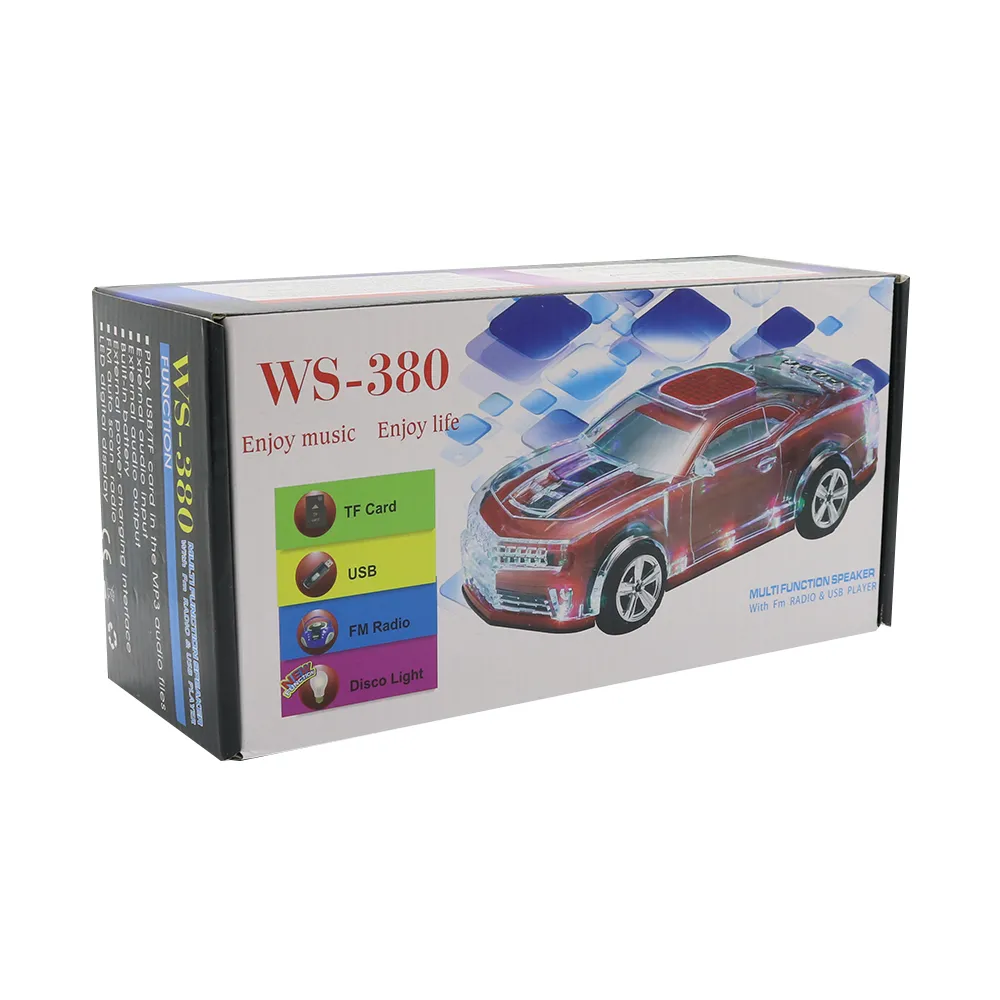 Zvucnik bluetooth WS-380 auto beli
